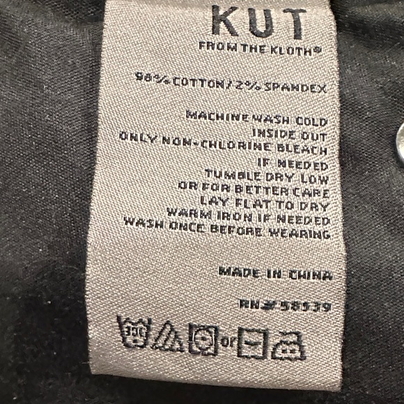 Kut from the Kloth "Karen" baby bootcut Olive corduroy jeans - Picture 8 of 9